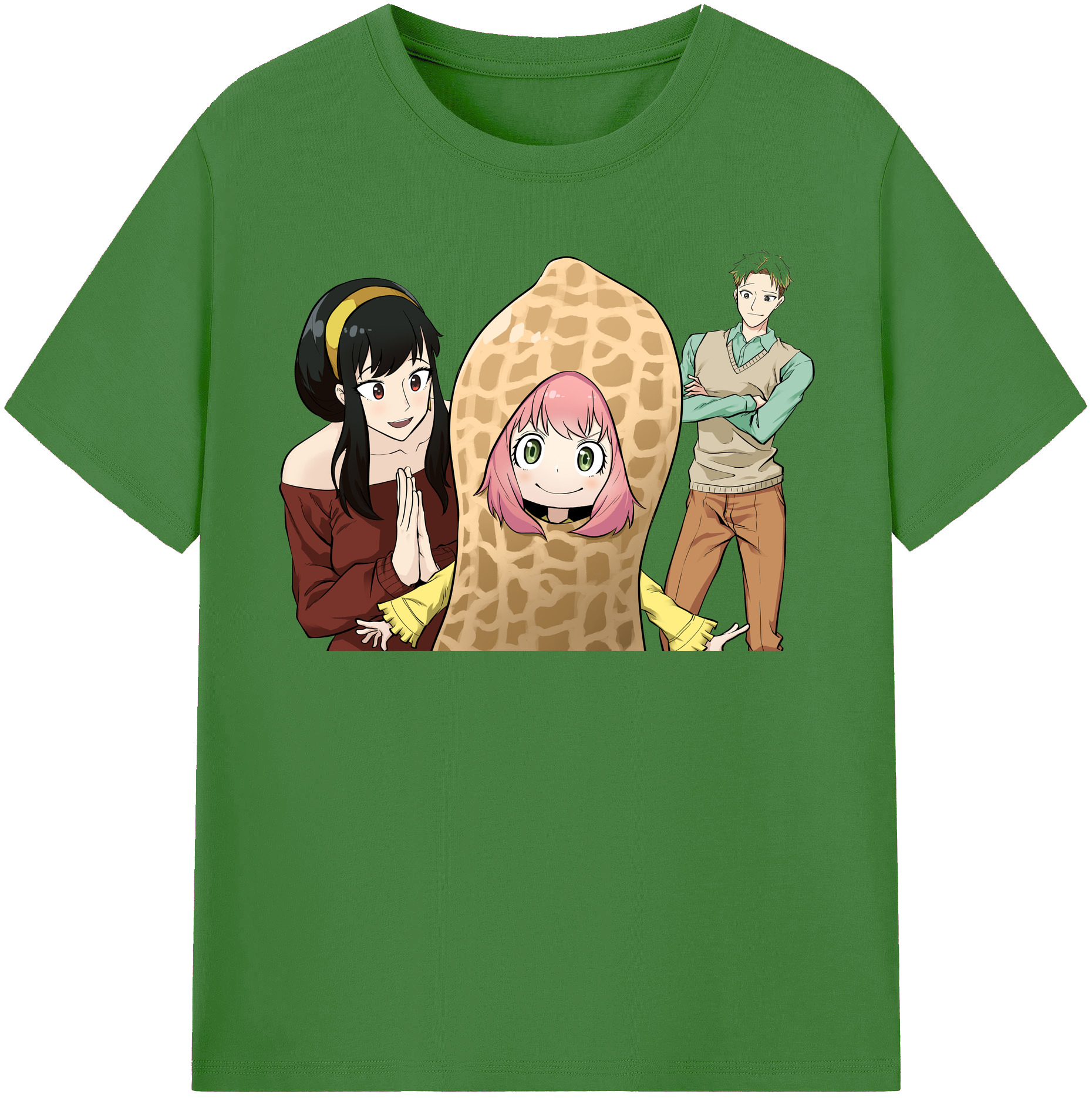 （画像用） SPY×FAMILY间谍家家酒 レディースカジュアルプリントTシャツ（綿100％）